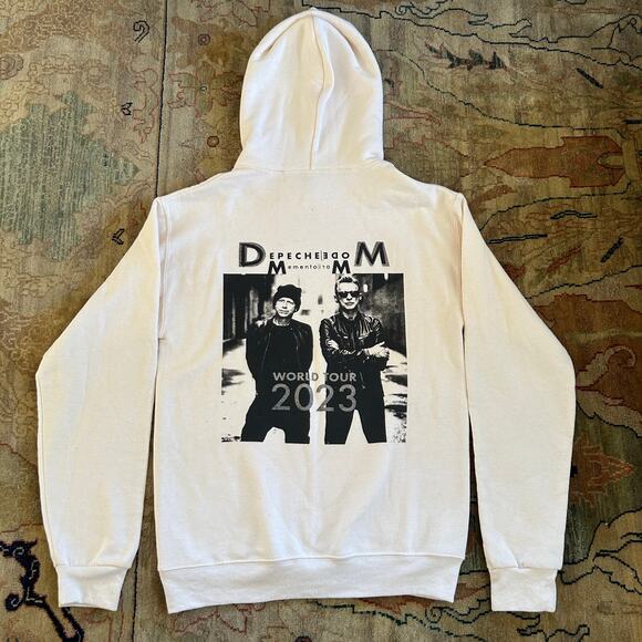 Depeche Mode white hoodie double sided size small - Picture 4 of 7